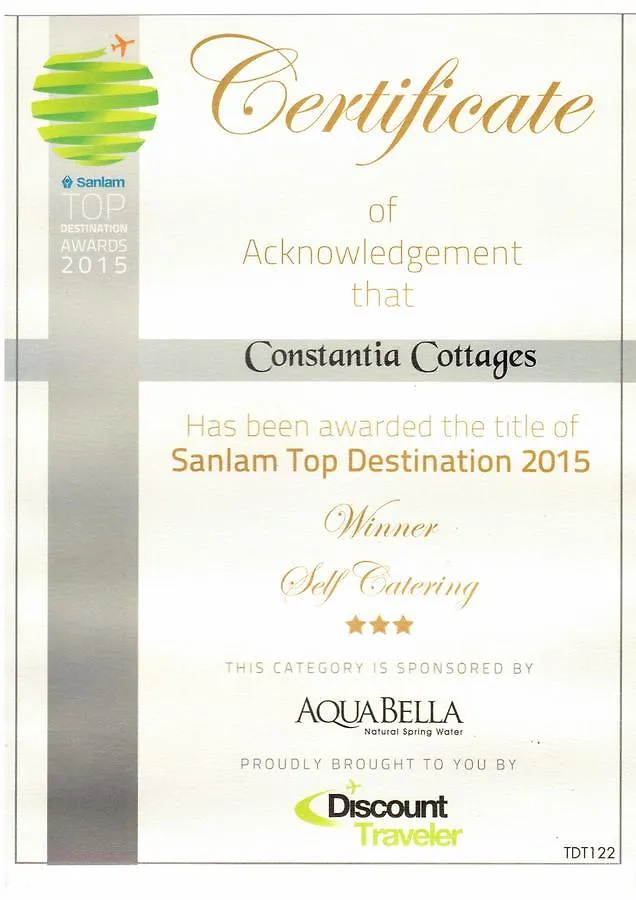Bed & Breakfast Constantia Cottages